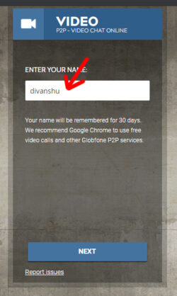 Globfone free video calling feature