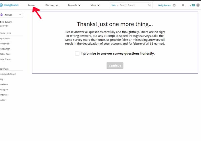 swagbucks surveys