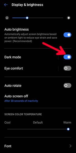 how to turn off instagram dark mode