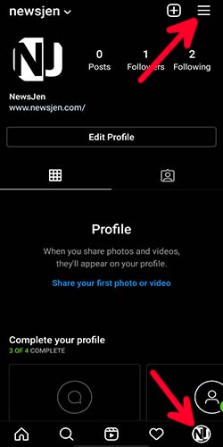 how to change instagram to dark mode