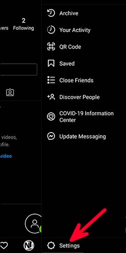 how to turn on dark mode on instagram android