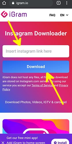 download IG TV videos