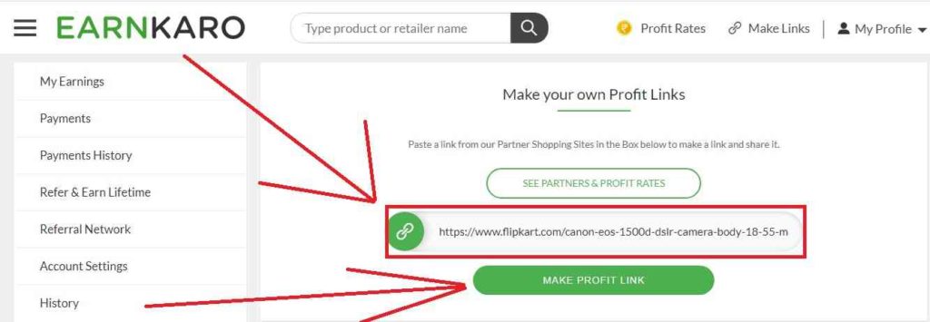 Earnkaro make profit link