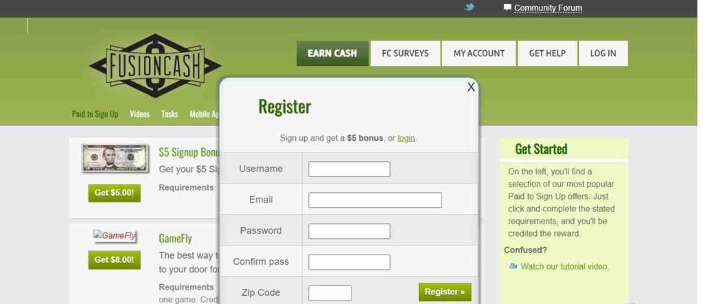Get Paid to Watch Videos: Fusioncash