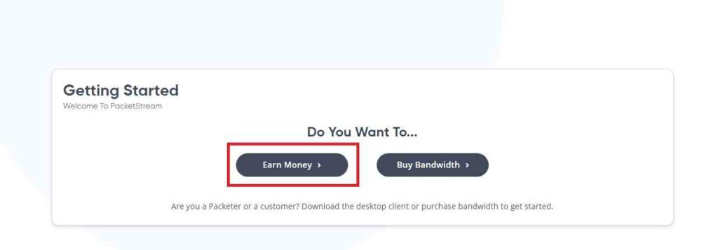 Earn Money PacketStream