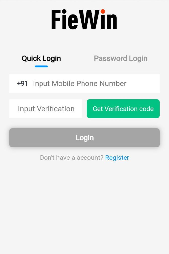 Fiewin Quick and Password Login