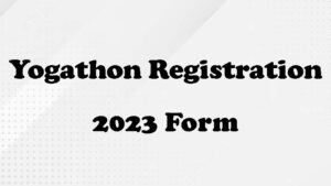 Yogathon Registration Form