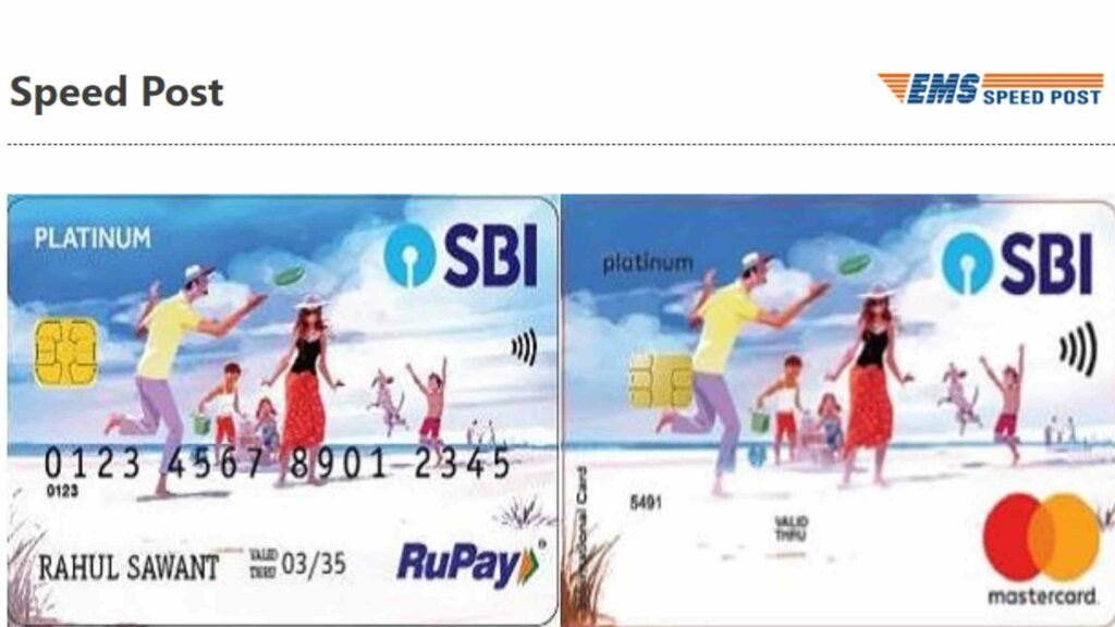 SBI Debit Card Tracking Speed Post