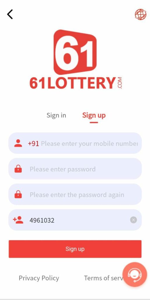 61 Lottery Register