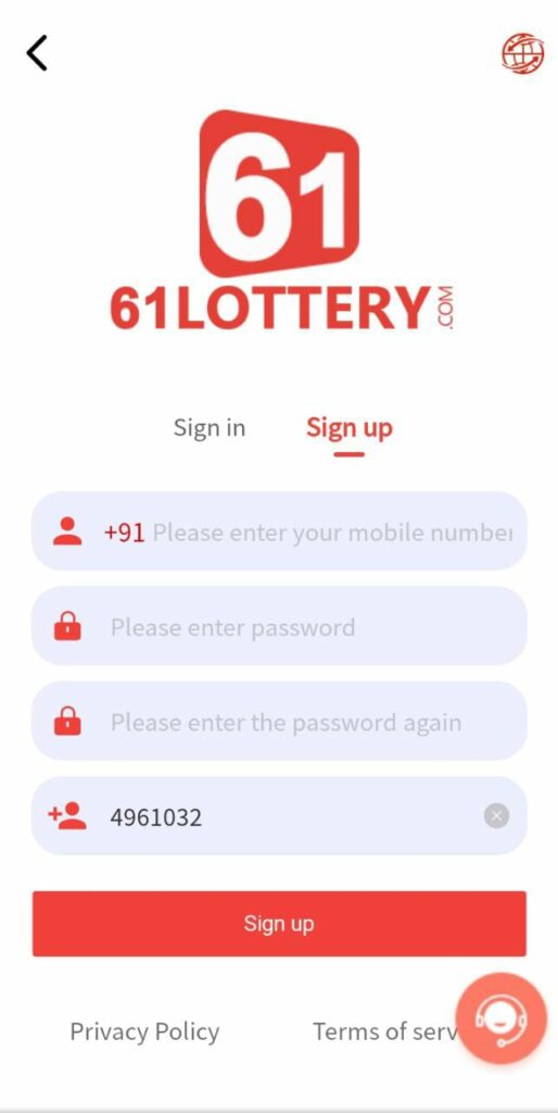 61 Lottery Register