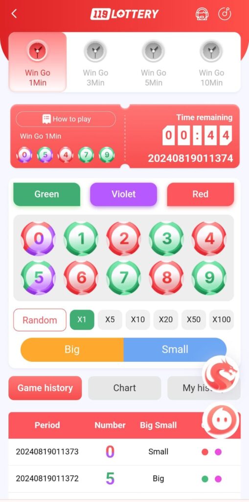 119 Lottery Colour Prediction